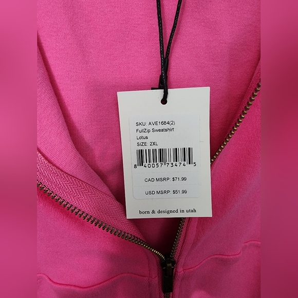 NEW! Lotus Full Zip Jacket by Ampersand Avenue, Size XXL - Picture 4 of 8